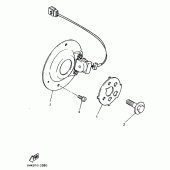 Схема вузла: Bobine explor . Регулятор Yamaha XJ600 Diversion (S-TYPE)