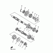 Схема узла: Трансмиссия Yamaha XVZ1300 Royal Star Venture S
