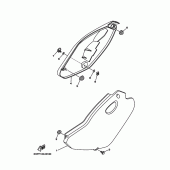 Схема вузла: Бічна кришка Yamaha TTR125 TT-R125