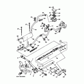 Схема вузла: Задній гальмівний циліндр Yamaha XV1900 Raider S