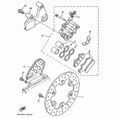 Схема узла: Hinterradbremssattel Yamaha XTZ750 Super Tenere