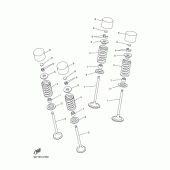 Схема вузла: Клапан Yamaha WR250 WR250X