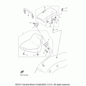 Схема вузла: Сидіння Yamaha XVS650 V-Star Custom