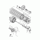 Схема вузла: Зчеплення Yamaha XV750 Virago
