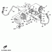 Схема узла: Опция (ENGINE 2; FOR SWITZERLAND, AUSTRIA) Yamaha XV1100 Virago