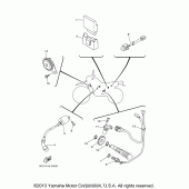 Схема вузла: Електроустаткування (2) Yamaha XT250 XT250