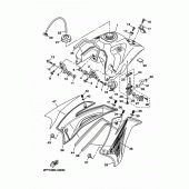 Схема вузла: Паливний бак Yamaha TTR125 TT-R125