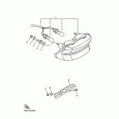 Схема узла: Задний фонарь (Стоп-сигнал) Yamaha XJR1300