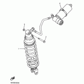 Схема узла: Задняя подвеска Yamaha YZF1000R Thunderace