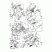 Схема узла: Облицовочные элементы 2 Yamaha YZF-R6/ YZF600 R6S