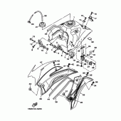 Схема вузла: Паливний бак Yamaha TTR125 TT-R125
