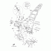 Схема узла: Рама Yamaha XT660 XT660Z Tenere