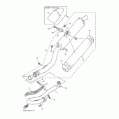 Схема вузла: Вихлопна система Yamaha YZ450F YZ450F
