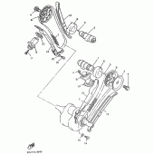 Схема узла: Распредвал и Цепь ГРМ Yamaha XV535 Virago