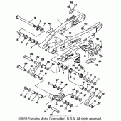 Схема вузла: Swing arm Yamaha WR500Z
