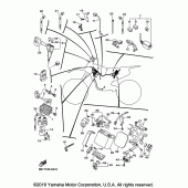 Схема вузла: Електроустаткування 2 Yamaha YZ450F YZ450FX