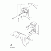 Схема вузла: Задній ліхтар (Стоп сигнал) Yamaha FZ1 FZ1 FAZER (S-TYPE)