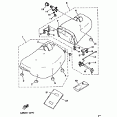 Схема узла: Сиденье Yamaha XV535 Virago