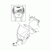 Схема узла: Облицовочные элементы 1 Yamaha XT600 XT600