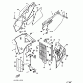Схема узла: Боковая крышка Yamaha DT125 DT125