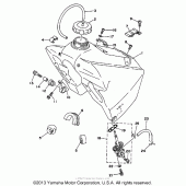 Схема узла: Топливный бак Yamaha WR200R