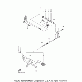 Схема вузла: Вал переключення Yamaha XVS1300 V-Star Tourer