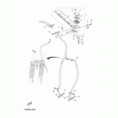 Схема вузла: Передній гальмівний циліндр Yamaha XT660 XT660Z Tenere
