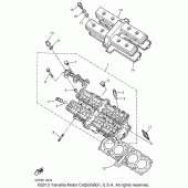 Схема вузла: Головка циліндра Yamaha YZF600R Thundercat