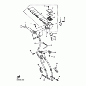 Схема вузла: Передній гальмівний циліндр Yamaha FZ1 FZ1 FAZER (S-TYPE)
