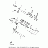 Схема узла: Копирный вал и Вилки Yamaha YZF600R Thundercat