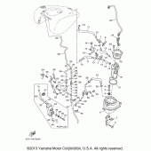 Схема узла: Топливный бак (2) Yamaha XV1900 Stratoliner S