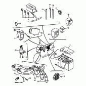 Схема узла: Электрооборудование 1 Yamaha XJ600 Diversion (Naked)