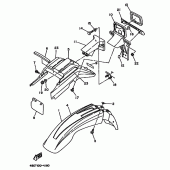 Схема вузла: Крило Yamaha XT225 XT225