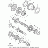 Схема вузла: Трансмісія Yamaha XVS1100 V-Star Classic