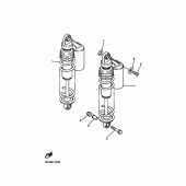 Схема узла: Задняя подвеска Yamaha XJR1200