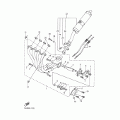 Схема узла: Выхлопная система Yamaha YZF-R1 R1