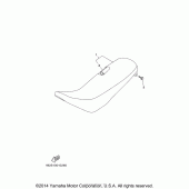 Схема вузла: Сидіння Yamaha TTR125 TT-R125