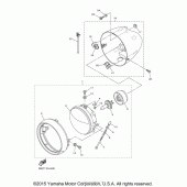 Схема вузла: Фара Yamaha XVS950 V-Star Tourer