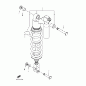 Схема вузла: Задня підвіска Yamaha WR250 WR250R
