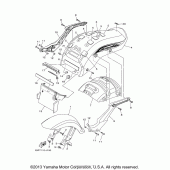 Схема узла: Крыло Yamaha XV1900 Raider S
