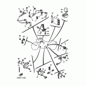 Схема вузла: Електроустаткування 1 Yamaha XV1700 Road Star