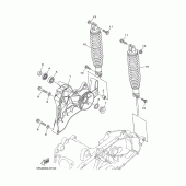 Схема вузла: Задній важіль та Підвіска Yamaha YP400 Majesty