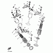 Схема узла: Клапан Yamaha TT600