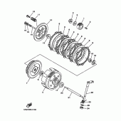 Схема вузла: Зчеплення Yamaha TTR125 TT-R125