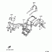 Схема узла: Опция (CHASSIS) Yamaha XV750 Virago