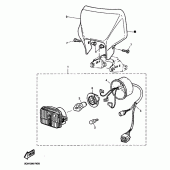 Схема вузла: Фара (ТІЛЬКИ ДЛЯ АВСТРАЛІЙЦІВ) Yamaha TT600