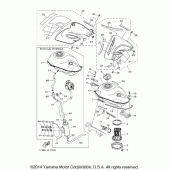 Схема вузла: Паливний бак Yamaha XT250 XT250
