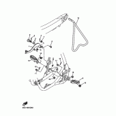 Схема узла: Подножки и Подставка Yamaha YZ250 YZ250F