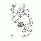 Схема узла: Выхлопная система Yamaha YBR250