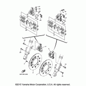 Схема узла: Передний тормоз Yamaha XTZ1200 Super Tenere